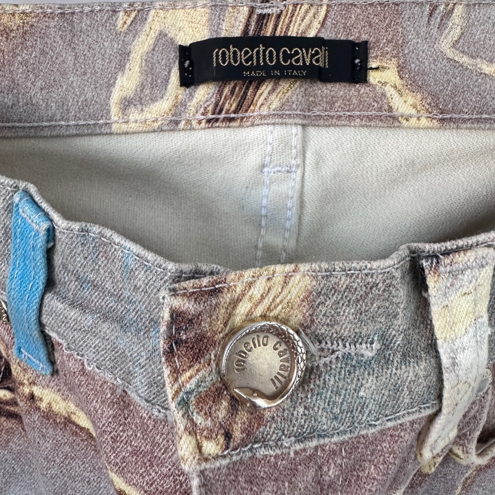 Roberto Cavalli Rare Vintage Printed Jeans - Picture 4 of 10